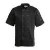 Giacca da cucina unisex nera a maniche corte Vegas - Taglia S - Whites Chefs Clothing - Fourniresto