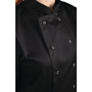 Giacca da cucina unisex nera a maniche corte Vegas - Taglia S - Whites Chefs Clothing - Fourniresto