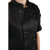 Giacca da cucina unisex nera a maniche corte Vegas - Taglia XXL - Whites Chefs Clothing - Fourniresto