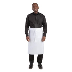 Grembiule Standard Bianco 914 X 762 Mm - Abbigliamento da chef bianco - Fourniresto