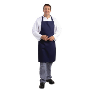 Grembiule Bavaglino Blu Navy 710 X 970 Mm - Abbigliamento per chef Whites - Fourniresto