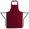 Grembiule Bavaglino Bordeaux in Policotone 710 X 970 mm - Abbigliamento per Chef Whites - Fourniresto