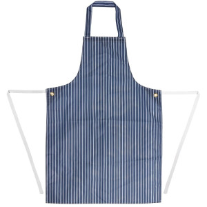 Grembiule Bavaglino Impermeabile a Righe Blu e Bianco 1016 x 711 mm - Abbigliamento da Chef Whites - Fourniresto