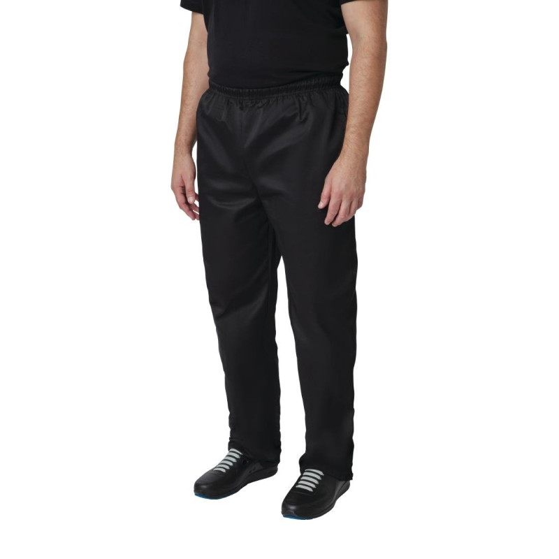 Pantaloni da cucina unisex neri Vegas - Taglia M - Whites Chefs Clothing - Fourniresto