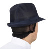 Navy Blue Trilby Hat With Mesh - Size L 590 mm - FourniResto - Fourniresto