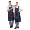 Grembiule Bavaglino Impermeabile Blu 1016 X 711 Mm - Whites Chefs Clothing - Fourniresto