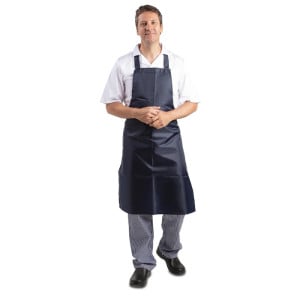 Grembiule Bavaglino Impermeabile Blu 1016 X 711 Mm - Whites Chefs Clothing - Fourniresto