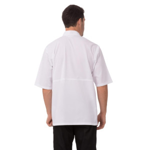 White Montreal Cool Vent Unisex Chef Jacket - Size L - Chef Works - Fourniresto