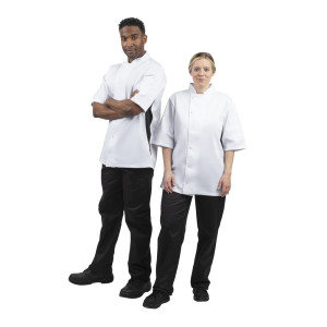 Giacca da cucina unisex bianca Nevada - Taglia L - Abbigliamento per chef Whites - Fourniresto