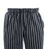 Pantaloni da cucina unisex a righe nere e bianche - Taglia XL - Chef Works - Fourniresto