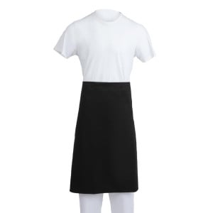 Grembiule Standard Nero in Policotone 914 x 762 mm - Whites Chefs Clothing - Fourniresto