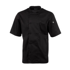 Giacca da cucina unisex nera Cool Vent Montreal - Taglia L - Chef Works - Fourniresto