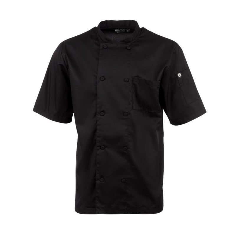 Unisex Black Cool Vent Montreal Chef Jacket - Size XXL - Chef Works - Fourniresto