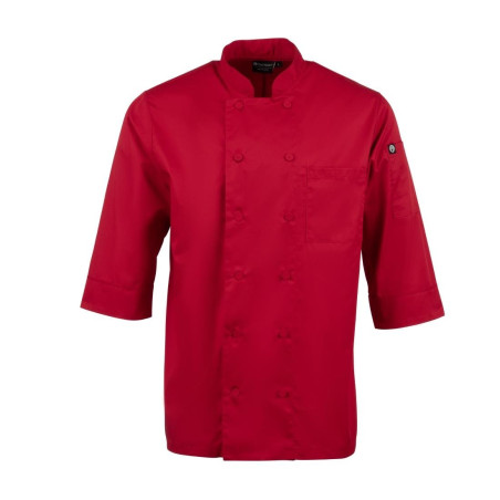 Giacca da cucina unisex rossa - Taglia L - Chef Works - Fourniresto