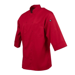 Giacca da cucina unisex rossa - Taglia L - Chef Works - Fourniresto