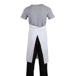 Grembiule da cameriere standard bianco 1000 x 700 mm - Abbigliamento da chef Whites - Fourniresto