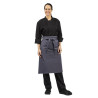 Grembiule da cameriere grigio antracite in policotone 1000 x 700 mm - Whites Chefs Clothing - Fourniresto