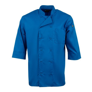 Veste De Cuisine Mixte Bleue - Taille L - Chef Works - Fourniresto