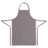 Bib Apron with Adjustable Neck Strap and Double Pocket Gray 610 x 860 mm - Chef Works - Fourniresto