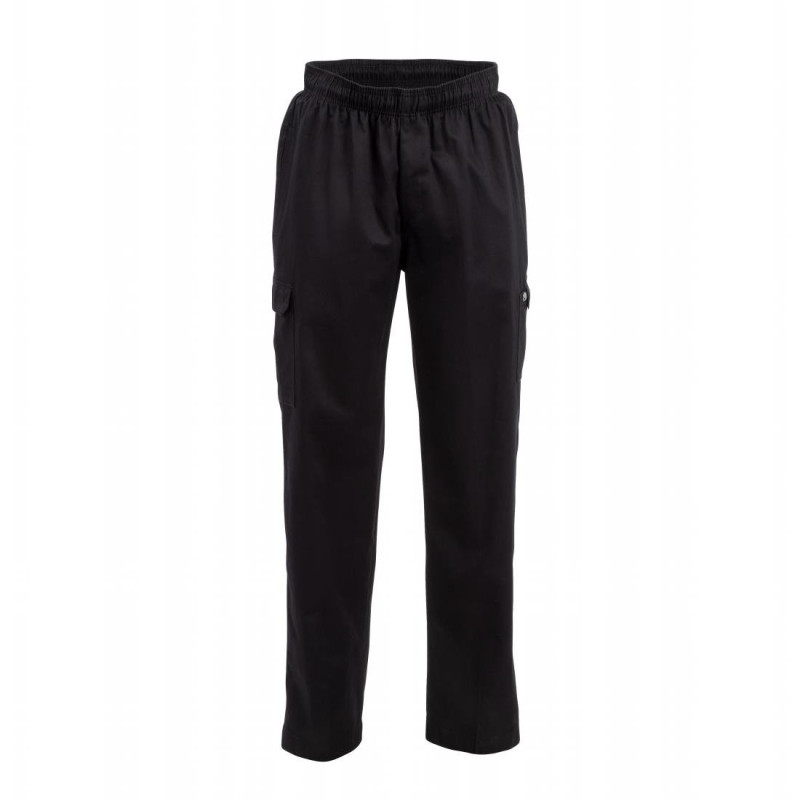 Pantaloni da cucina unisex Fit Cargo neri - Taglia L - Chef Works - Fourniresto