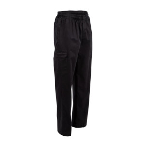 Pantaloni da cucina unisex Fit Cargo neri - Taglia L - Chef Works - Fourniresto