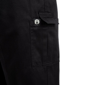 Pantaloni da cucina unisex Fit Cargo neri - Taglia L - Chef Works - Fourniresto