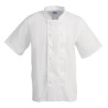 Giacca da cucina bianca a maniche corte Boston - Taglia S - Whites Chefs Clothing - Fourniresto