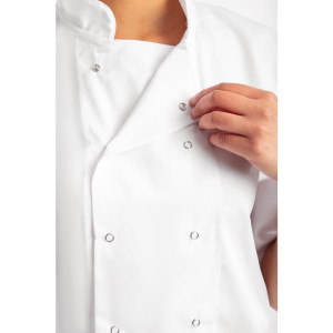 Giacca da cucina bianca a maniche corte Boston - Taglia S - Whites Chefs Clothing - Fourniresto