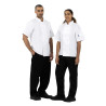 Giacca da cucina bianca a maniche corte Boston - Taglia S - Whites Chefs Clothing - Fourniresto