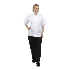 Giacca da cucina bianca a maniche corte Boston - Taglia XXL - Whites Chefs Clothing - Fourniresto