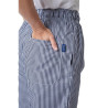 Pantaloni da cucina unisex Vegas a quadretti blu e bianchi - Taglia XXL - Whites Chefs Clothing - Fourniresto