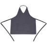 Grembiule da cameriere Collo a V Grigio Antracite in Policotone 838 x 698 mm - Whites Chefs Clothing - Fourniresto