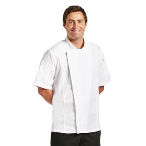 White Urban Springfield Unisex Kitchen Jacket - Size L - Chef Works - Fourniresto