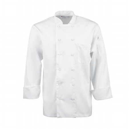 Giacca da cucina unisex bianca a maniche lunghe Calgary - Taglia L - Chef Works - Fourniresto