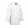 White Unisex Long Sleeve Calgary Kitchen Jacket - Size L - Chef Works - Fourniresto