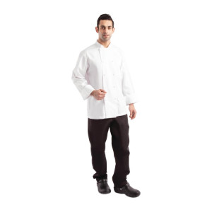 Giacca da cucina unisex bianca a maniche lunghe Calgary - Taglia L - Chef Works - Fourniresto