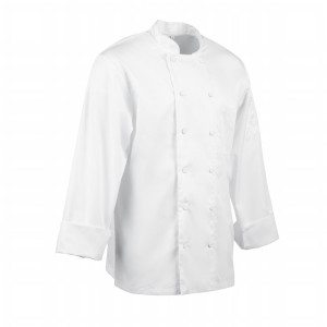 Giacca da cucina unisex bianca a maniche lunghe Calgary - Taglia M - Chef Works - Fourniresto