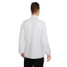 White Unisex Long Sleeve Calgary Kitchen Jacket - Size S - Chef Works - Fourniresto