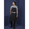 Grembiule Bavaglino Denim Nero Southside in Policotone 700 x 1000 mm - Whites Chefs Clothing - Fourniresto