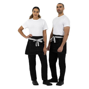 Tablier de Serveur Court Denim Noir Southside 400 x 760 mm - Whites Chefs Clothing - Fourniresto