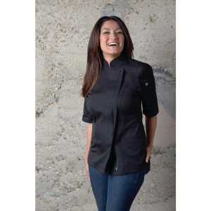 Giacca da cucina nera con zip per donna Springfield - Taglia M - Chef Works - Fourniresto