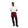 Grembiule da cameriere corto Bordeaux in policotone 373 x 750 mm - Whites Chefs Clothing - Fourniresto