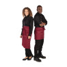 Grembiule da cameriere corto Bordeaux in policotone 373 x 750 mm - Whites Chefs Clothing - Fourniresto