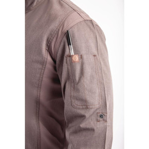 Veste de Cuisine Mixte à Fermeture Eclair Gris Graphite Hartford - Taille L - Chef Works - Fourniresto