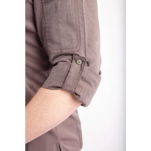 Giacca da cucina unisex con zip grigia grafite Hartford - Taglia M - Chef Works - Fourniresto