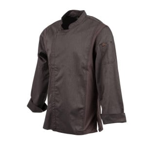 Giacca da cucina unisex con zip grigia grafite Hartford - Taglia M - Chef Works - Fourniresto