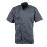 Giacca da cucina unisex a maniche corte con zip blu inchiostro - Taglia L - Chef Works - Fourniresto