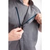 Giacca da cucina unisex a maniche corte con zip blu inchiostro - Taglia L - Chef Works - Fourniresto