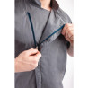 Giacca da cucina unisex a maniche corte con zip blu inchiostro - Taglia XS - Chef Works - Fourniresto