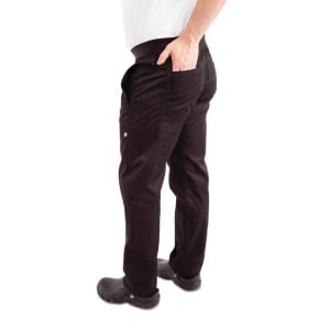 Pantaloni slim neri da uomo - Taglia M - Chef Works - Fourniresto